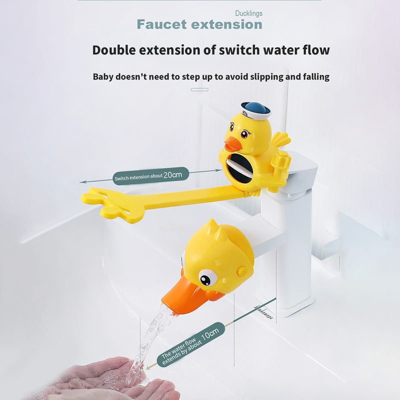 Cartoon Faucet Extender for Kids Hand Washing In Bathroom Sink Accessories Water Pipe Splash-proof Convenient for Baby Washing