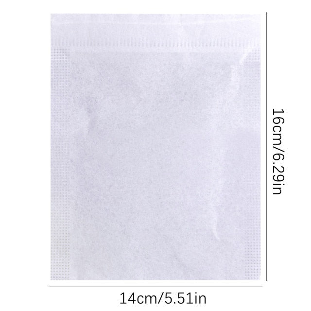 【Filter bag】50Pcs Food Grade Tea Bag non-woven drawstring filter bag used to make tea soup seasoning bag filter Kitchen Supplies