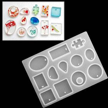 77PCS DIY Bracelet Pendant Epoxy Mold Set Jewelry Pendant Mould Craft