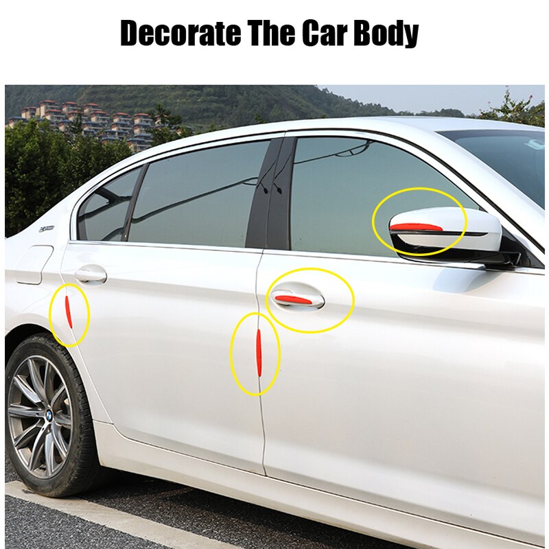 6pcs Silica gel Auto Car Door Guard Edge Corner Protector Guards Buffer Trim Molding Protection Strip Scratch Crash Bar