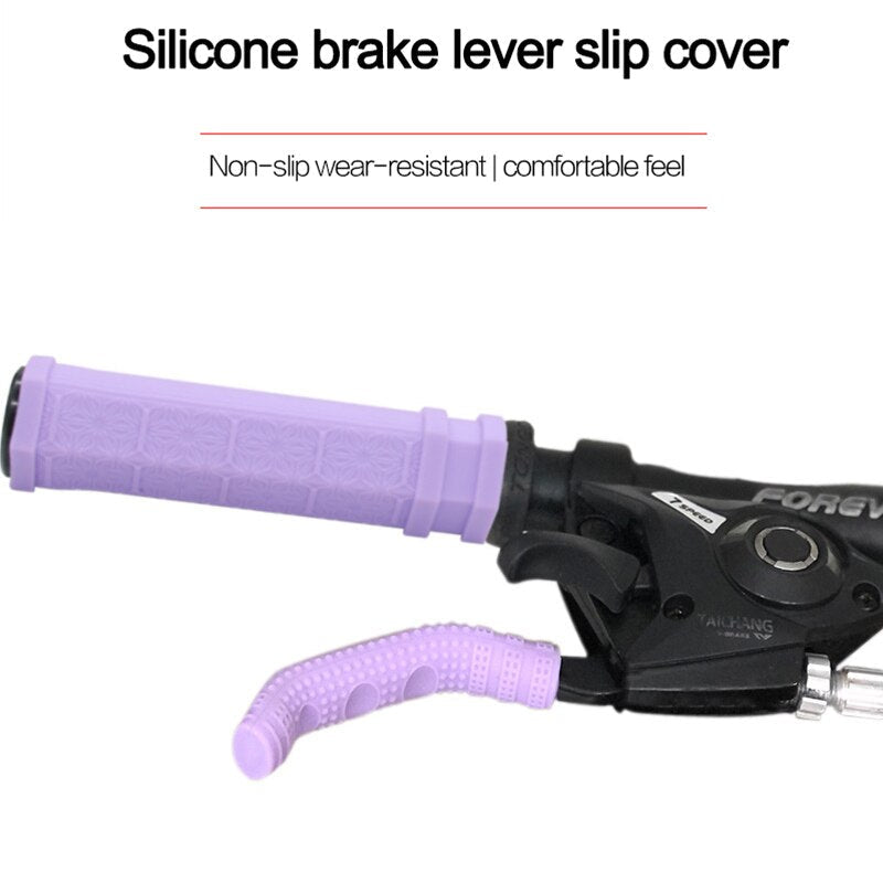 Bicycle Brake Handle Bar  Bike Brake Lever Cover Grips Mountain Road Cycling Bicycle Handle Bar Cover Brake Lever Silicone Protective Sleeve 2 pcs