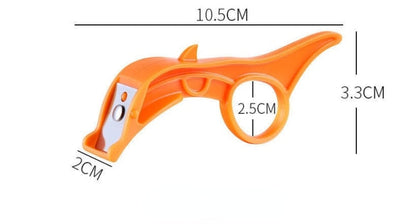 2 In 1 Apple Peeler Slicer Cutter Bar Hand Held Pear Peeler Ring Portable Orange Opener Creative Kitchen Accessories Gadgets