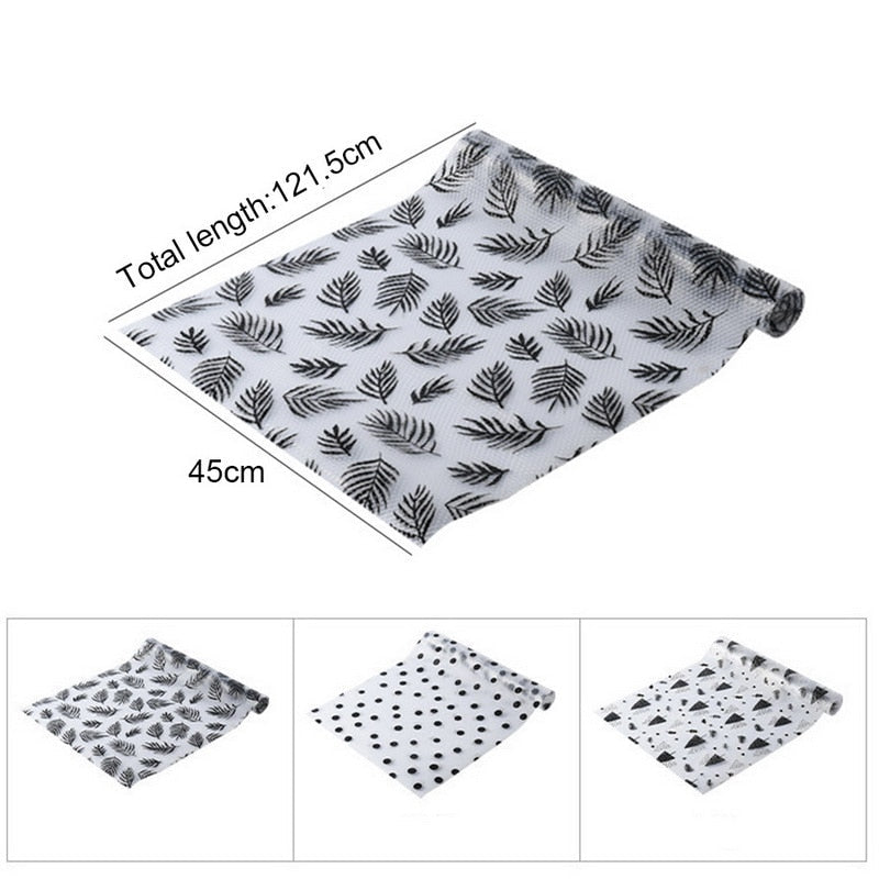 Oil-proof moisture kitchen table shelf liner  drawer mat  cupboards pad paper non slip waterproof closet placemat