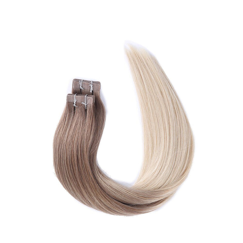 Ombre Balayage Tape In Human Hair Extensions 100% Real Remy Human Hair Extensions 50g 100g Per Package Seamless Tape on Hair