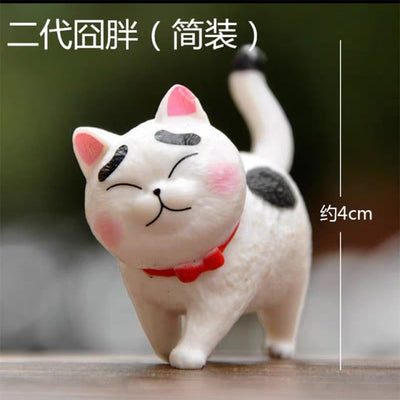 [mystery box!!!]mini kawaii bell cat Japan Anime lovely simulation animal Cat PVC action figure decoration toy collectible model kids toys gift