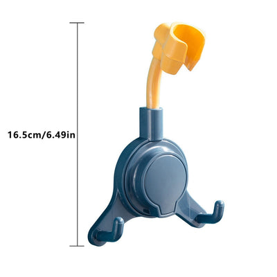 【 Shower Head Holder】Shower Holder Universal Suction Cup Shower Head Holder Punch-Free Bathroom Bracket Adjustable 360° Rotation ABS Fixed Base New