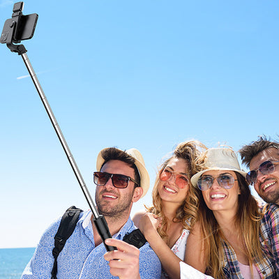 Extendable bluetooth Tripod Selfie Stick