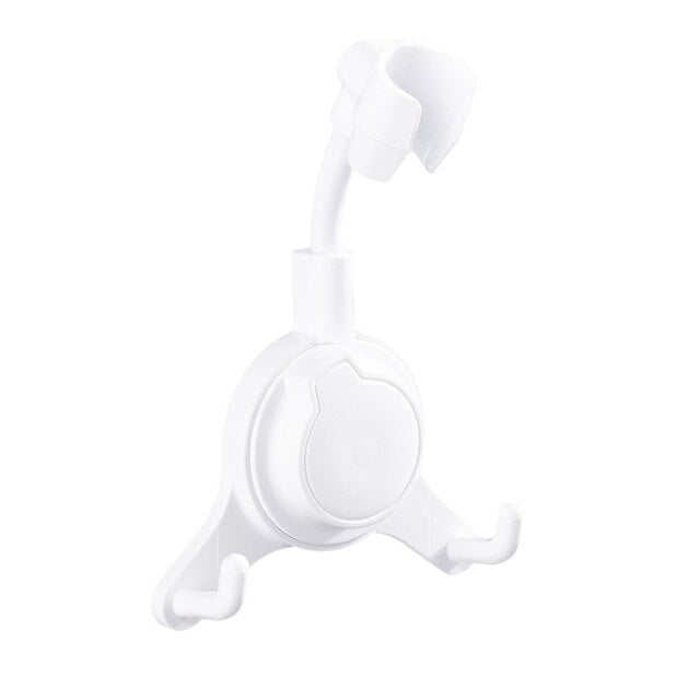 【 Shower Head Holder】Shower Holder Universal Suction Cup Shower Head Holder Punch-Free Bathroom Bracket Adjustable 360° Rotation ABS Fixed Base New