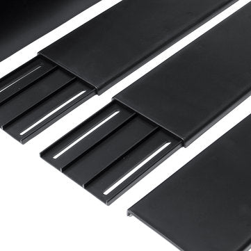 Car Side Skirt Extension Blades Matte Black Universal