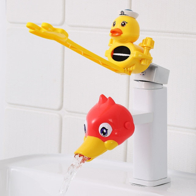 Cartoon Faucet Extender for Kids Hand Washing In Bathroom Sink Accessories Water Pipe Splash-proof Convenient for Baby Washing