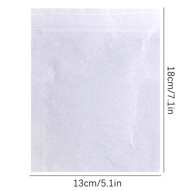 【Filter bag】50Pcs Food Grade Tea Bag non-woven drawstring filter bag used to make tea soup seasoning bag filter Kitchen Supplies