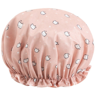 Women Hair Cap Hat Supplies Bathroom Double Layer Shower