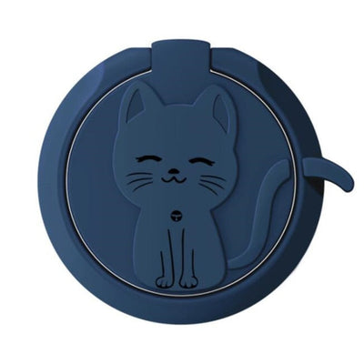 Circle Cat Liquid Feel Mobile Finger Ring Phone Stand Holder Car Bracket Phone Holder Stand Suporte Celular For iPhone All Phone