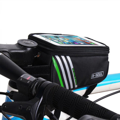 Waterproof Touch Screen Bicycle Bags Cycling Bike Front Frame Bag Tube Pouch Mobile Phone Storage Bag