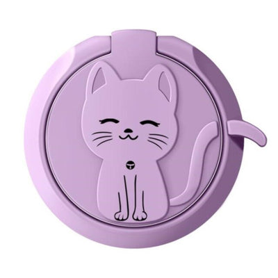 Circle Cat Liquid Feel Mobile Finger Ring Phone Stand Holder Car Bracket Phone Holder Stand Suporte Celular For iPhone All Phone