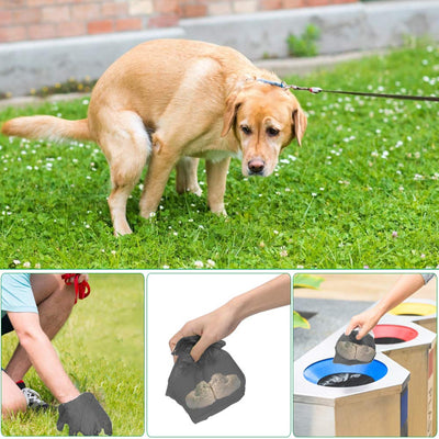 Pet Poop Bags Pet Waste Garbage Bags Biodegradable Outdoor Carrier Holder Dispenser Clean Pick up Tools Pet Accessories