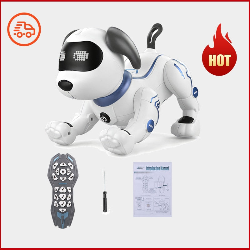 Electronic Animal Pets RC Robot Dog Dance Voice Control Touch-sense Programmable Music Song Pet Toy Kid Gift