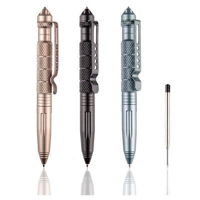 Tool Pens Multi-functional Pen Tactical Tungsten Steel Rotating Unisex Tool Pen Window Glass Metal Ballpoint Multifunctional