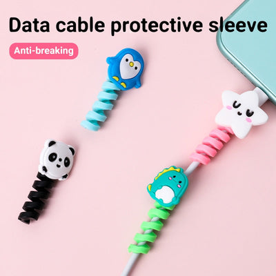 New Cable Protector Cute Cover Protect Case USB Charger Cable Cellphone Organizador Cables Management For Cable Protector