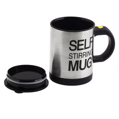 400ML Self Stirring Mug Stainless Steel mix Coffee tea Cup with Lid Automatic Electric Lazy Coffee Milk Mixing auto stirring mug