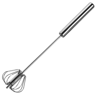 Semi-Automatic Egg Beater 304 Stainless Steel Egg Whisk Manual Hand Mixer Self Turning Egg Stirrer Kitchen Egg Tools Eggs Mixing Maker creative