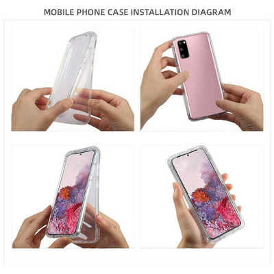 360° Silicone Clear Case Cover For Samsung Galaxy A32 A52 A42 5G A21s A12 Phones