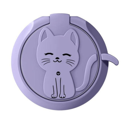 Circle Cat Liquid Feel Mobile Finger Ring Phone Stand Holder Car Bracket Phone Holder Stand Suporte Celular For iPhone All Phone