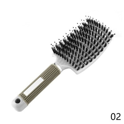 Curved Vented Professional Detangling Comb Portable Home Massage Hair Brush Styling Tools Fast Drying