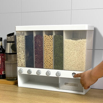 Wall Mounted Cereal Dispenser Dry Food Storage Container