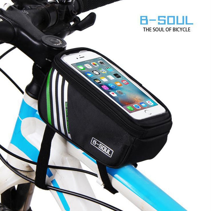 Waterproof Touch Screen Bicycle Bags Cycling Bike Front Frame Bag Tube Pouch Mobile Phone Storage Bag