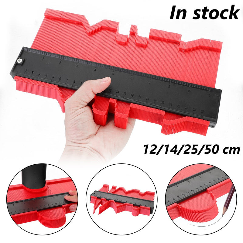 12/14/25/50 cm Contour Gauge Plastic Profile Copy Contour Gauges Standard Wood Marking Tool Tiling Laminate Tiles Tools