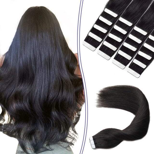 Ombre Balayage Tape In Human Hair Extensions 100% Real Remy Human Hair Extensions 50g 100g Per Package Seamless Tape on Hair