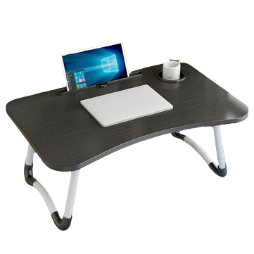 Folding Laptop Table with Slot Hole Notebook Table