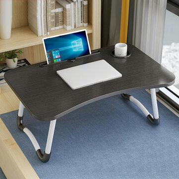 Folding Laptop Table with Slot Hole Notebook Table