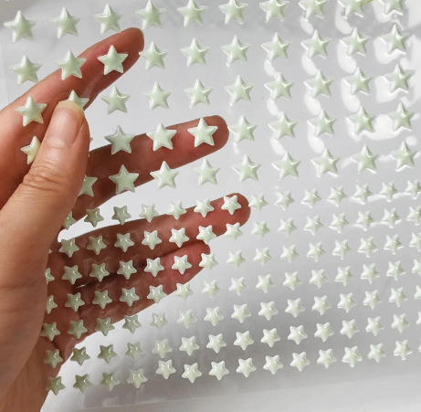 Luminous 3D Stars Dots Wall Sticker  Moon Decal Fluorescent  for Kids Room Bedroom Home Decoration