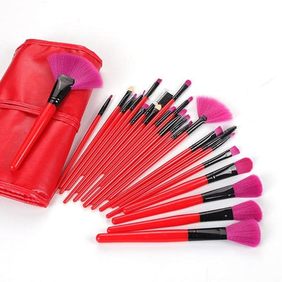 Gift Bag Of 24 pcs Makeup Brush Sets Professional Cosmetics Brushes Eyebrow Powder Foundation Shadows Pinceaux Make Up Tools