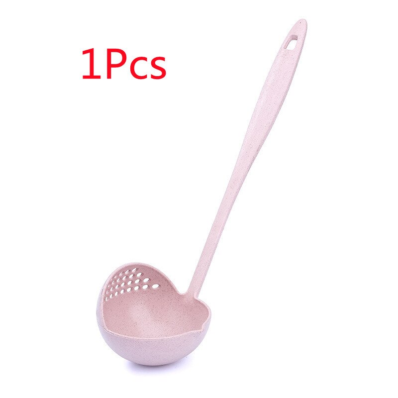 1Pc Two in One Multifunctional Cooking Colander Jungle Spoon Hot Pot Scoop Soup Noodles Dumplings Strainer Spoon Kitchen Tableware Tools