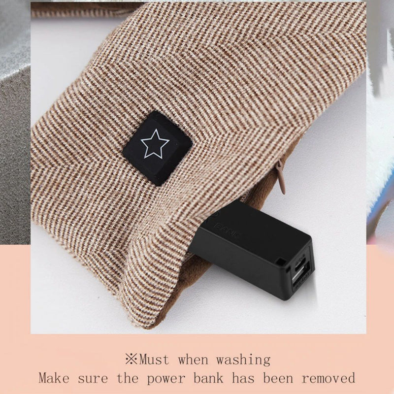 Electric Heating Scarf Men and Women USB Heated Scarf Shawl To Keep Neck Warm Solid Color Scarf 2022 Winter Supply No Power Bank