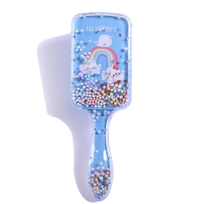 Kids Comb, Anti-Static Massage Combs Hair Accessories Cartoon Princess Hair Plastic Hot Brush For Baby Girls Children