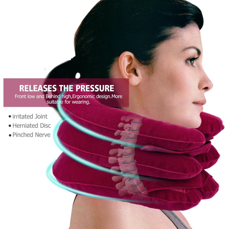 Expandable Pain-Relief Neck Pillow Collar