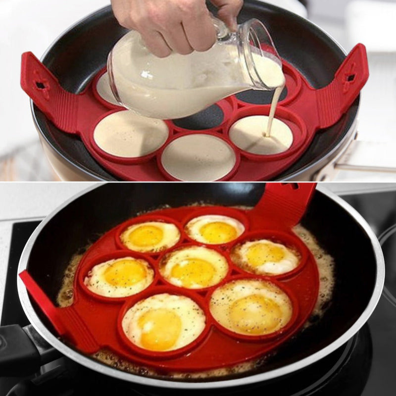 Egg Cooker Pancake Maker Mold Egg Shaper Omelette Nonstick Cooking Tool Pan Flip Eggs Ring Mold Kitchen Gadgets Accessories