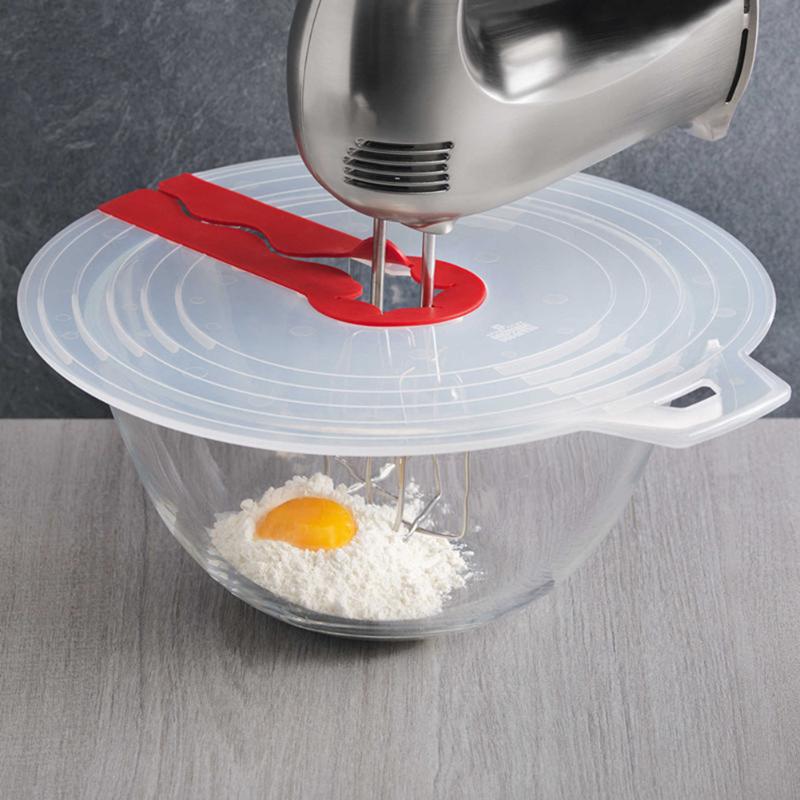 Eggs Mixer Cover Cream Bowl Whisks Screen Baking Beat Eggs Splash Guard Plastic Bowl Lids Safety Supplies for Kitchen