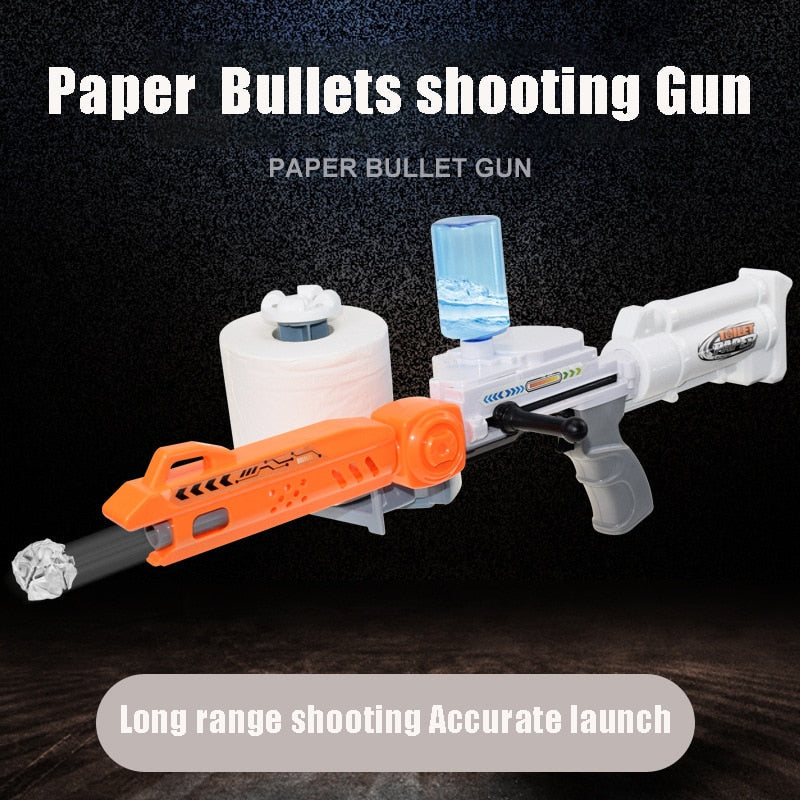 Children Toilet Paper Handheld Shooting Toy