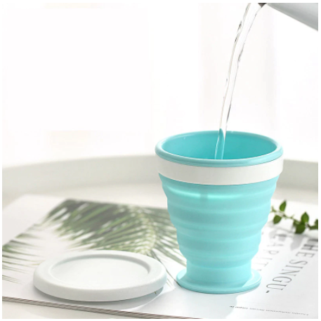 100/200/350mlTelescopic Portable Silicone Folding Cup Food Grade Water Cup Travel Drinking Ware Mug Outdoor Resin Coffee Handcup