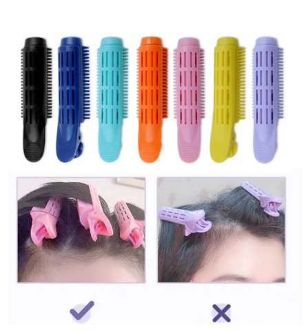 1Pc Hair Curler Plastic Curling Iron Hair Dryer Root Fluffy Clip Curly Styling Stereotype Hairpin Professional Rotating