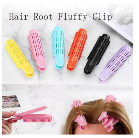 1Pc Hair Curler Plastic Curling Iron Hair Dryer Root Fluffy Clip Curly Styling Stereotype Hairpin Professional Rotating