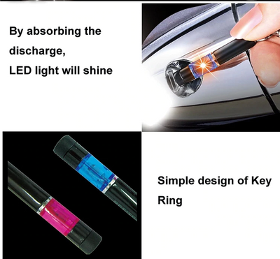 Car Mini Anti Eliminate Static Electricity Gadgets Key Ring