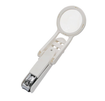 Portable Nail Clipper with Magnifying Glass Flip Magnifier Fingernail Cutter for Baby Old Man Finger Toe Manicure Pedicure Tool