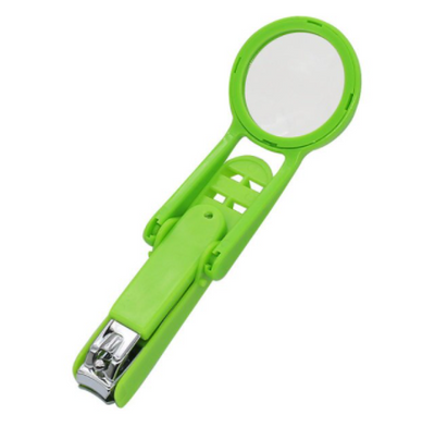 Portable Nail Clipper with Magnifying Glass Flip Magnifier Fingernail Cutter for Baby Old Man Finger Toe Manicure Pedicure Tool