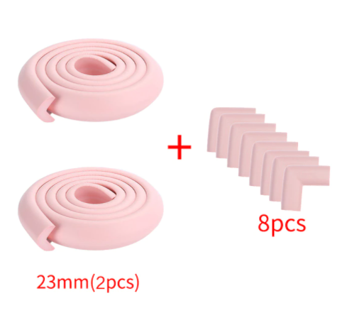 Baby Safety Proofing 4M+8pcs Edge Corner Guards Desk Table Corner Protector Children Protection Furniture Bumper Corner Cushion